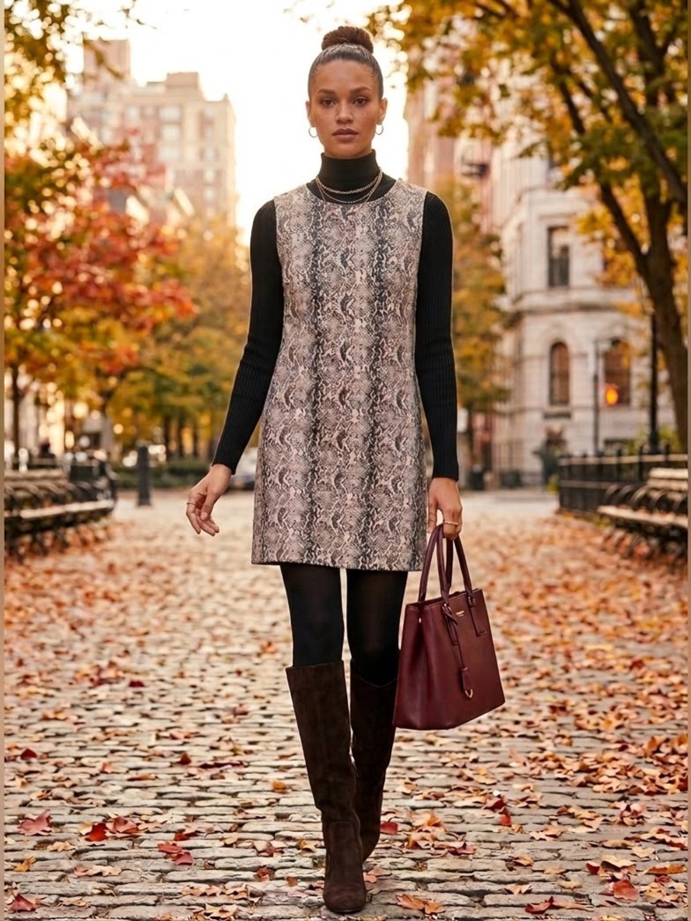 Free People Snake Print Dress